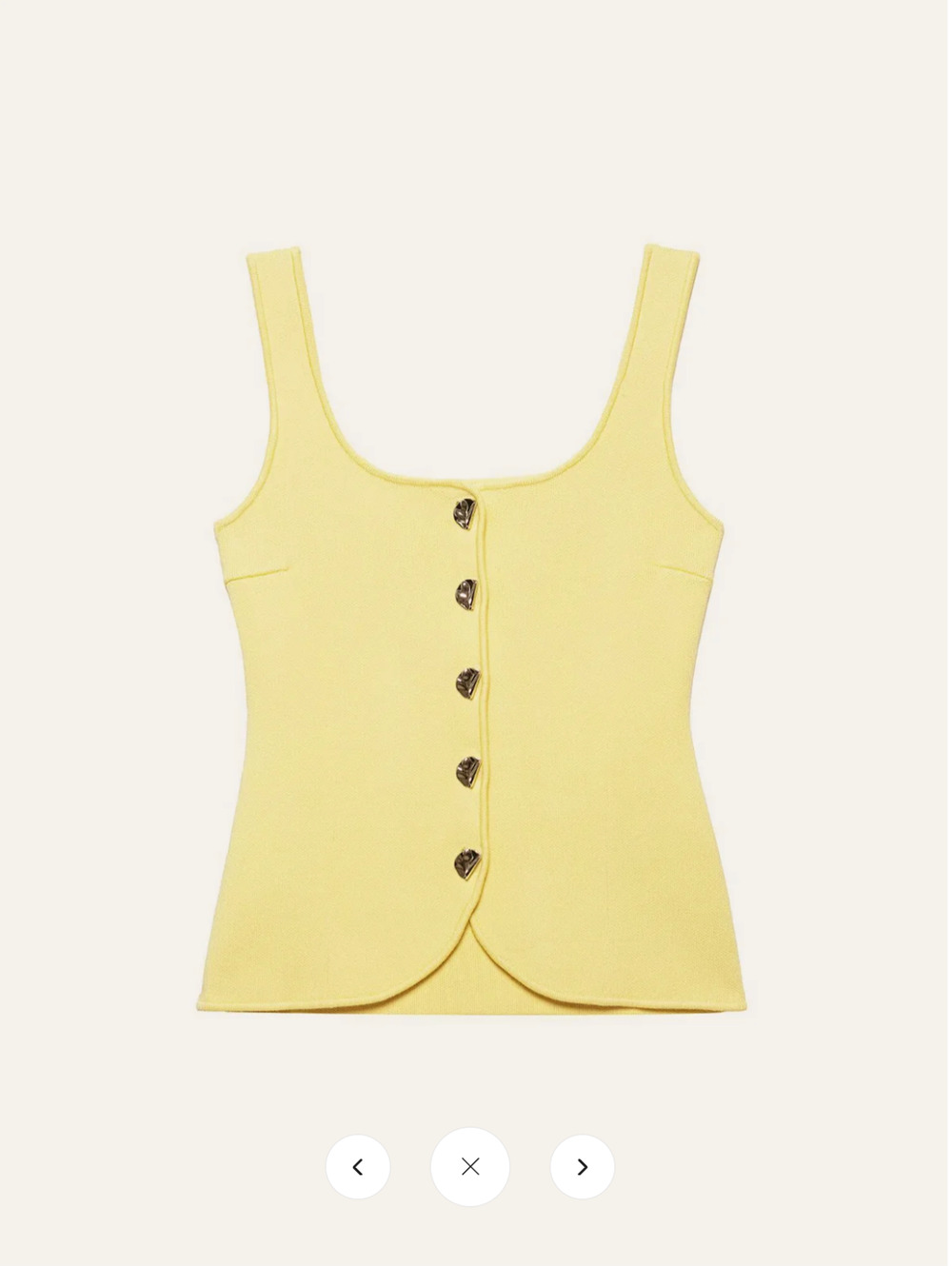 NWT Commense Curved Hem Ribbed Knit Vest Sz L